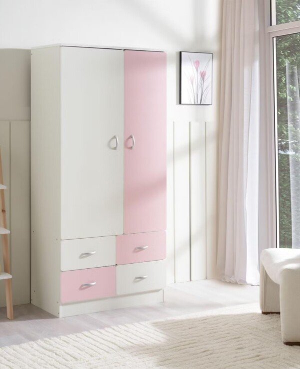 2 Door Wardrobe With 2 Drawer